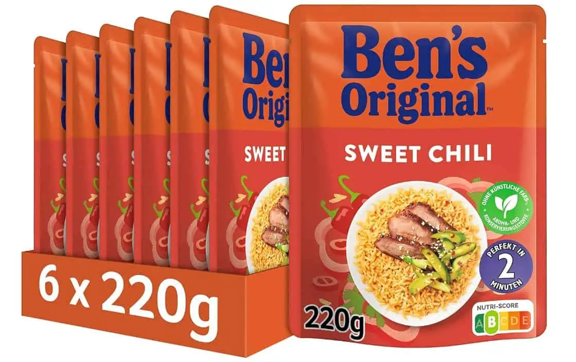 BEN’S ORIGINAL Express-Reis Sweet Chilli (6 x 220 g) ab 8,00 € inkl. Prime-Versand (statt 13,74 €)