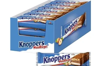 Knoppers NussRiegel 24er Pack - Schokoriegel mit Nüssen