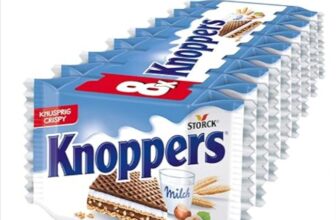 Knoppers 8er Pack mit Milchcreme und Nougatcremefüllung