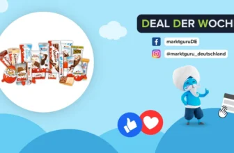 Glückliches Kind mit einem gesunden Kinder-Produkt