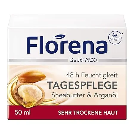 Florena Tagescreme Sheabutter & Arganöl 50ml ab 1,79 € inkl. Prime-Versand
