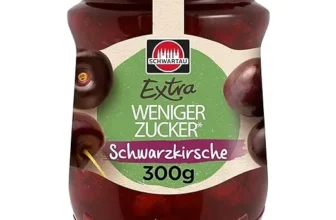 Schwartau Extra Weniger Zucker Schwarzkirsche 300g ab 1,34 € inkl. Prime-Versand
