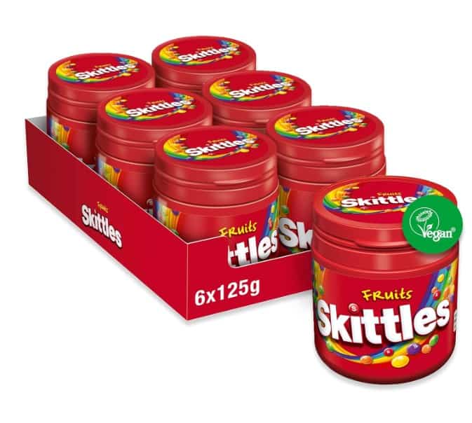 Skittles-Süßigkeiten-Fruits-Kaubonbons-mit-Ananas-Mandarine-Kirsche-und-weitere-Aromen-Vegan-6-Dosen-6-x-125g-Amazon-de-Lebensmittel-Getränke Skittles-Süßigkeiten-Fruits-Kaubonbons-Mit-Ananas-Mandarine-Kirsche-Und-Weitere-Aromen-Vegan-6-Dosen-6-X-125G-Amazon-De-Lebensmittel-Getränke