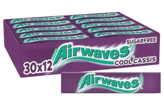 Airwaves Cool Cassis Zuckerfreier Kaugummi 30er Pack (30×12 Dragees) ab 16,14 € inkl. Prime-Versand