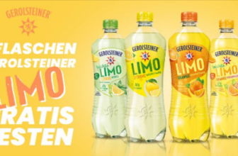 Scondoo Cashback-Aktion: 2 Flaschen Gerolsteiner Limos Gratis