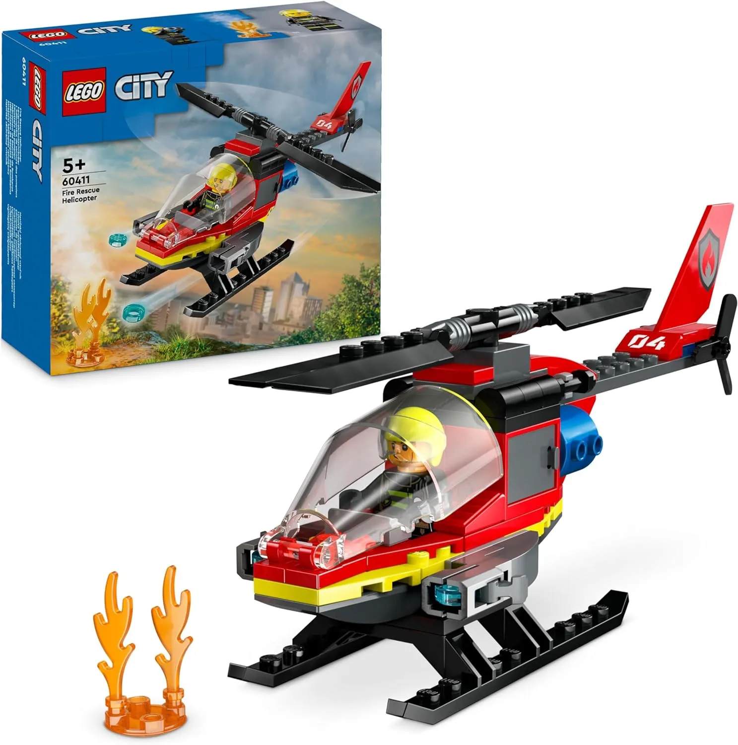 LEGO City Feuerwehrhubschrauber (60411) für 6,99 € inkl. Prime-Versand