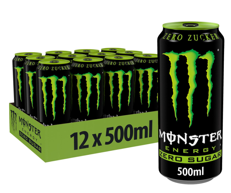 Monster Energy Zero Sugar – (12 x 500 ml) für 9,67 € inkl. Prime-Versand zzgl. Pfand (statt 17,54 €)
