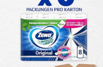 Zewa Wisch&Weg Original Mega Pack, 6 Packungen, 48 Stück ab 26,79 € (Personalisiert)
