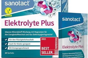 sanotact Elektrolyte Plus – Elektrolyt Pulver für Flüssigkeitshaushalt ab 3,55 € inkl. Prime-Versand