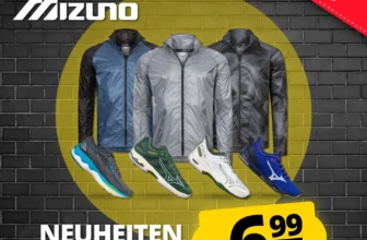 SportSpar Mizuno Neuheiten Sale mit Produkten ab 6,99 € zzgl. Versand