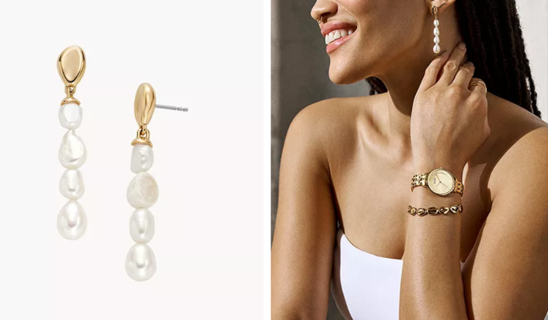 Skagen Hängeohrringe Agnethe Pearl Süßwasserperlen SKJ1827710 für 45,94 € inkl. Versand