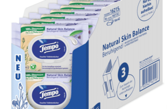 Tempo Feuchte Toilettentücher Natural Skin Balance -16 Packungen mit je 42 Tüchern für 17,63 € inkl. Prime Versand (statt 28,00 €)