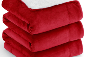 Aisbo-Dicke-Kuscheldecke-Flauschig-Rot-Extra-Warme-Decken-für-den-Winter-als-Sofadecke-Couchdecke-220x240-cm-XXL