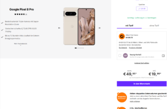 DEINHANDY: Google Pixel 8 Pro + otelo Allnet-Flat Classic 60 GB 5G für 19,99 € / Monat + 96,93 € einmalig