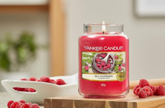 Yankee Candle Duftkerze im Glas (groß) | Red Raspberry | Brenndauer bis zu 150 Stunden