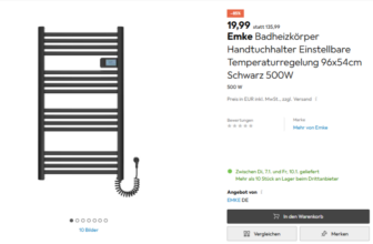 Emke-Badheizkörper-Handtuchhalter-Einstellbare-Temperaturregelung