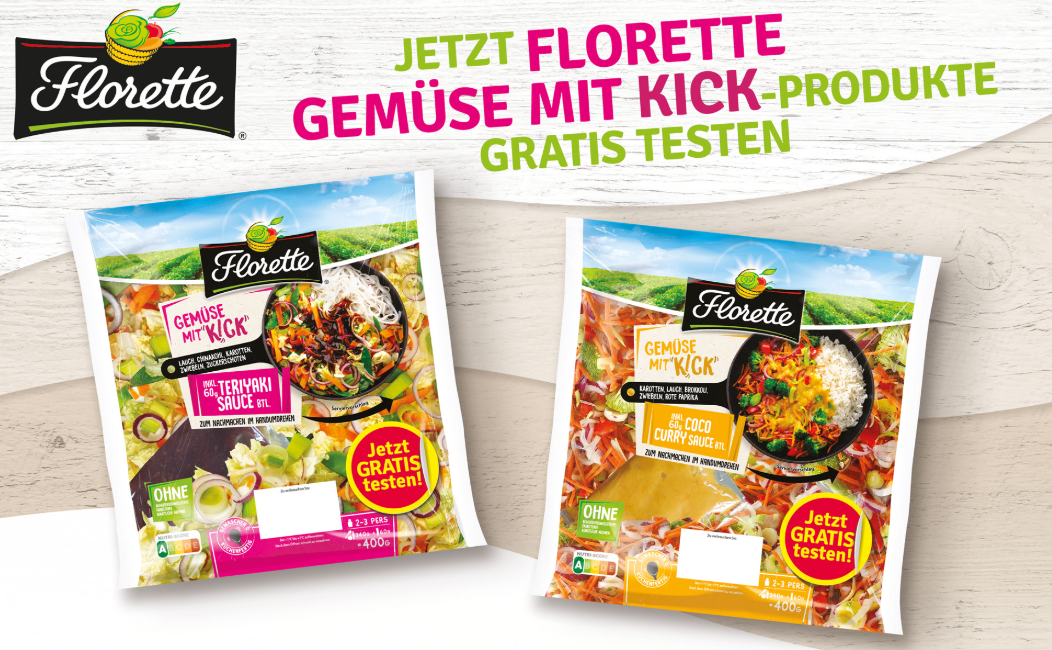 Gratis Testen: Florette Gemüse mit „Kick“  [GzG]