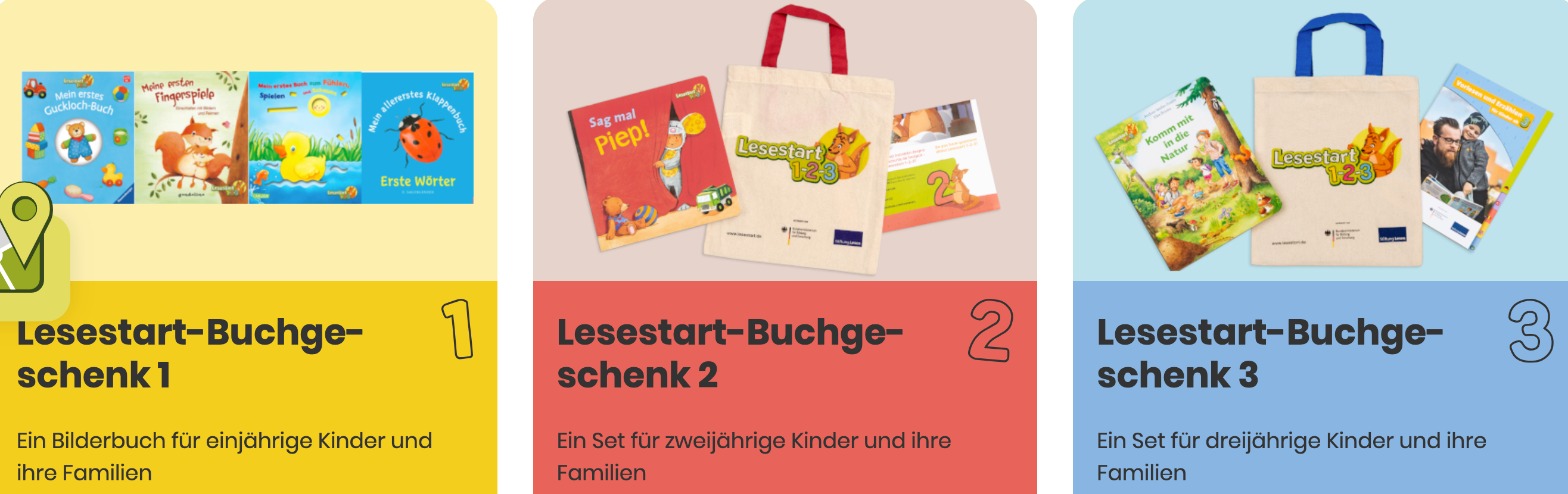 Gratis: Lesestart 1-2-3 – Bücher für Kinder von 1 bis 3 Jahren  📚