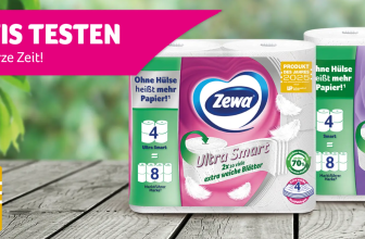 Frau mit Zewa Smart oder Ultra Smart Packung