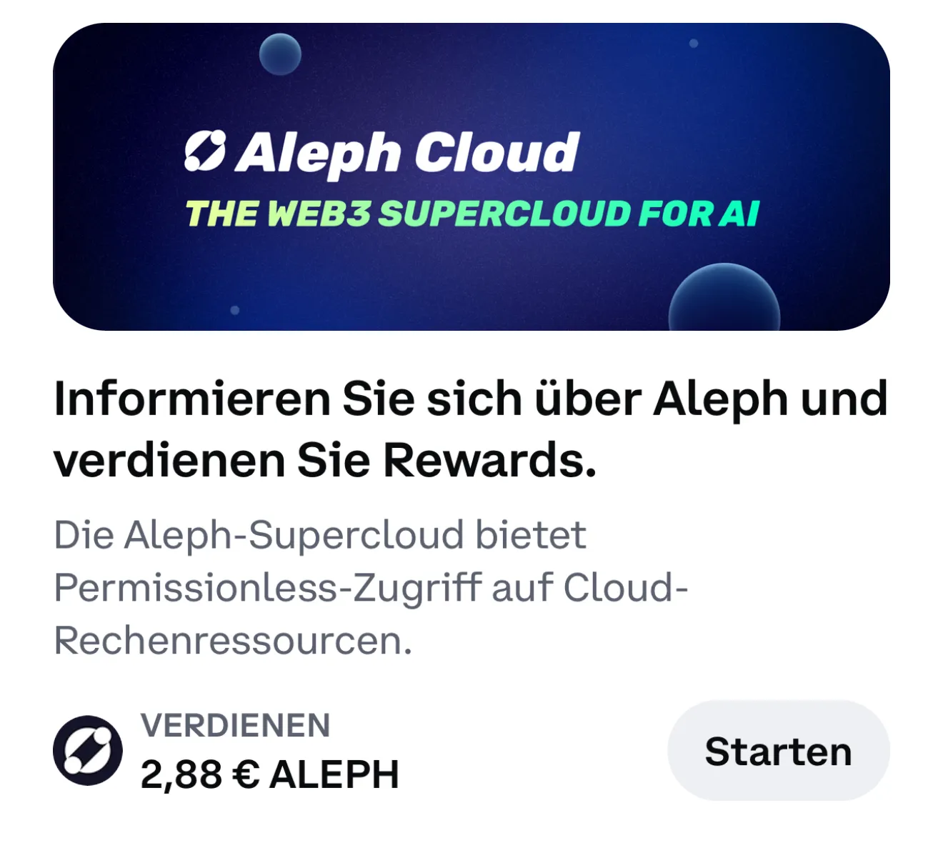 COINBASE Rewards 💵 Gratis 2,88€ in Aleph über Learning Rewards [Mit Lösungen]