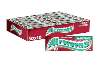 Airwaves Kaugummi Cherry Menthol 30 Packungen (30 x 10 Dragees) für 16,88 € inkl. Prime-Versand (statt 22,50 €)