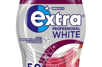 Extra Professional White Kaugummi Himbeere Granatapfel 50 Dragees