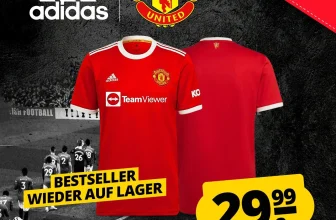 Manchester United FC adidas Herren Heim Trikot (XS bis 2XL) für 34,94 € inkl. Versand