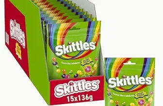 Skittles Süßigkeiten | Crazy Sours Kaubonbons | 15 Packungen (15 x 136 g) ab 14,82 € inkl. Prime-Versand (statt 24,00 €)