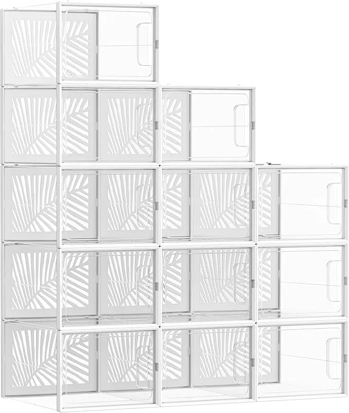 SONGMICS Schuhboxen 12er Set LSP107W01 für 22,99 € inkl. Prime-Versand