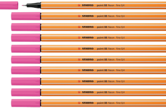Preisfehler 🚨STABILO Fineliner point 88-10er Pack leuchtfarbenrosa (Neonfarbe) für 2,25 € inkl. Versand (statt 9,99 €)