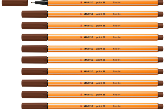 STABILO Fineliner point 88-10er Pack braun für 2,28 € inkl. Prime Versand (statt 9,99 €)