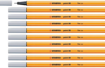 STABILO Fineliner point 88 - 10er Pack - hellgrau