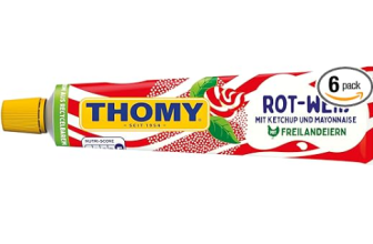 Thomy Rot-Weiß Ketchup & Mayonnaise 6er-Pack Flaschen