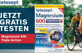 Gratis Testen: tetesept Magnesium 600 Triple Action 30 Tabletten [bei Rossmann]