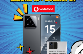 Xiaomi 15 (49,95€) + Gratis Beamer + Vodafone 35GB (5G) für 34,99€ mtl. + 200€ Bonus
