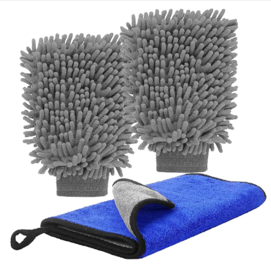 Waschhandschuh & Mikrofaser Reinigungstuch für 4,34 € inkl. Prime-Versand (statt 8,69 €)