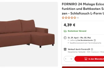FORNIRO 24 Malaga Ecksofa in modernem Design