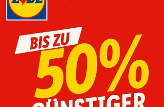 Lidl Sonderverkauf im Dezember bis zu 50% günstiger – an 22 Standorten