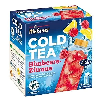 Meßmer Cold Tea Himbeere-Zitrone (14 Pyramidenbeutel) ab 2,23 € inkl. Prime-Versand