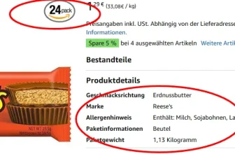 Bild eines Angebots für Reese's Peanut Butter Cups 1,13 kg für 1,29 € statt 22 €