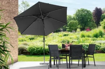 Livarno home Sonnenschirm mit Solar-LED-Beleuchtung von LIDL für 7,06€ inkl. Versand