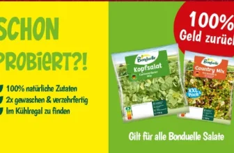 Gratis Testen 🥗 Bonduelle Verpackte Salate - Cashback Coupons und Angebote scondoo