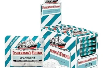 Fisherman's Friend Spearmint grüne Minze und Menthol (zuckerfrei & vegan 24 x 25g) ab 15,20 € inkl. Prime-Versand (statt 25,00 €)