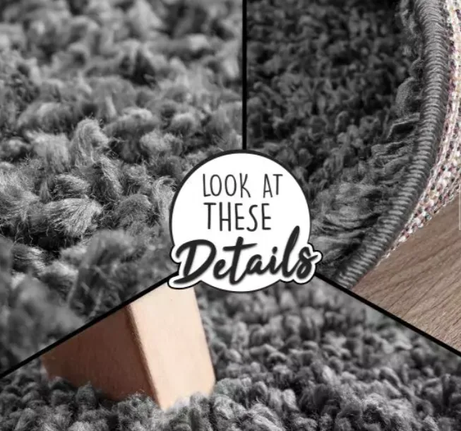 Schnäppchen, Deals und Rabattcodes des Tages - Hochflor Teppich Trip Anthrazit 70x250 cm