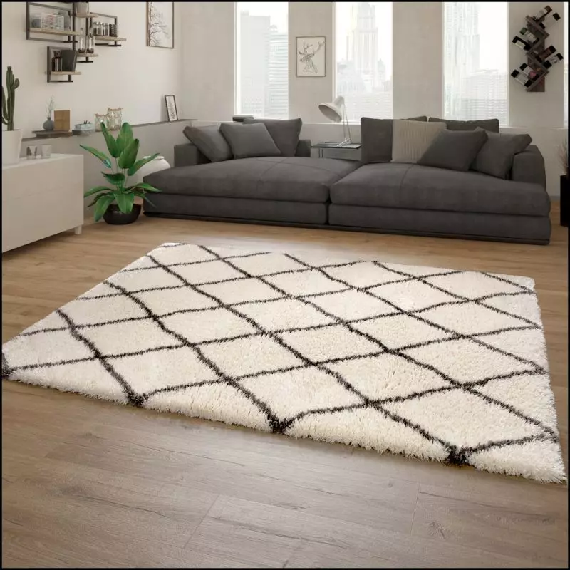 Hochflor-Teppich Mahara (2 Farben, 120x160cm) für 26,36 € inkl. Versand