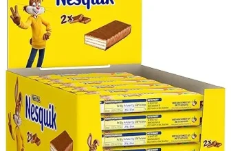 Nestlé Nesquik Knusperwaffel Leckerer Riegel aus Waffel mit Milchschokolade 30er Pack (30x2x13g) ab 14,24 € inkl. Prime-Versand (statt 21,76 €)