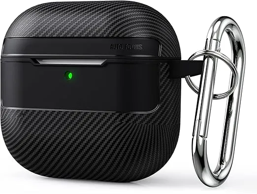 Shinkuro AirPods 4 Hülle robuste stoßfeste Rüstung kabelloses Laden Ganzkörperschutz mit Karabiner Schwarz für 3,00 € inkl. Prime-Versand (statt 6,00 €)