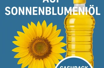 marktguru: 0,60 € Cashback auf Sonnenblumenöl (effektiv Bio-Sonnenblumenöl 500ml für 0,79 € bei Aldi)