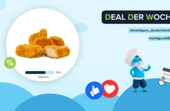 marktguru: 0,50 € Cashback auf Chicken Nuggets (effektiv 2*375g für 3,99 € bei Netto Marken-Discount)
