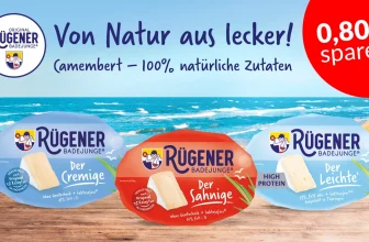marktguru: 0,80 € Cashback auf Rügener Badejunge Weichkäse